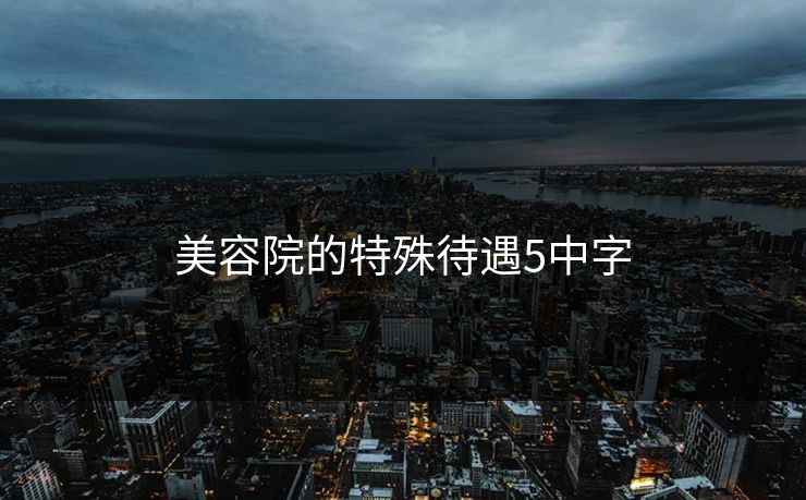 美容院的特殊待遇5中字